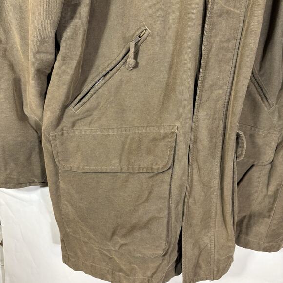 Men's Territory Ahead Chore Coat Barn Jacket Large Pocket Work Olive Green Brown - Picture 2 of 12